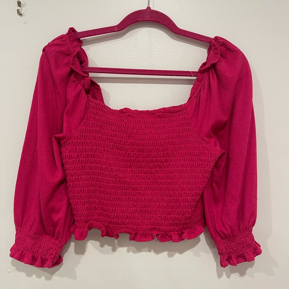 FREE PEOPLE PUFF SLEEVE TOP